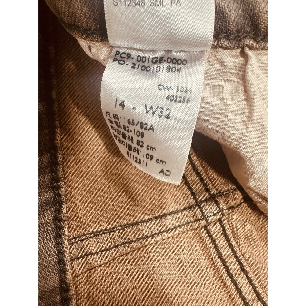 NWT Levi Strauss Women A-Line Shorts High Rise Size 14/32W Faded Brown Gray Wash - Picture 5 of 11
